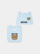 Set celeste per neonato con Teddy Bear,Moschino Kids,MUY06Q LCA19 40304